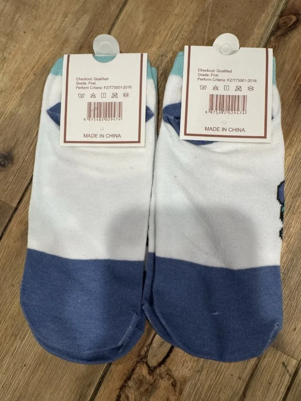 Disney Stitch Blue White Pink Cute Mid-Crew Socks S Sm 2 Pair Pack & Pixar NEW